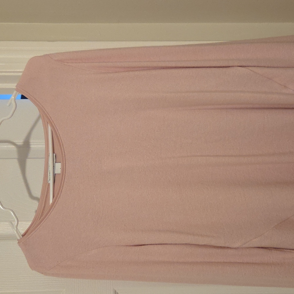 NWT White House Black Market Pink Light Sweater Lg